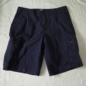 True craft mens size 34 navy cargo shorts #WS1